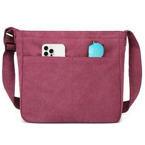 Casual Canvas Bag Ladies Tote Shoulder Handbag Crossbody Purse B)